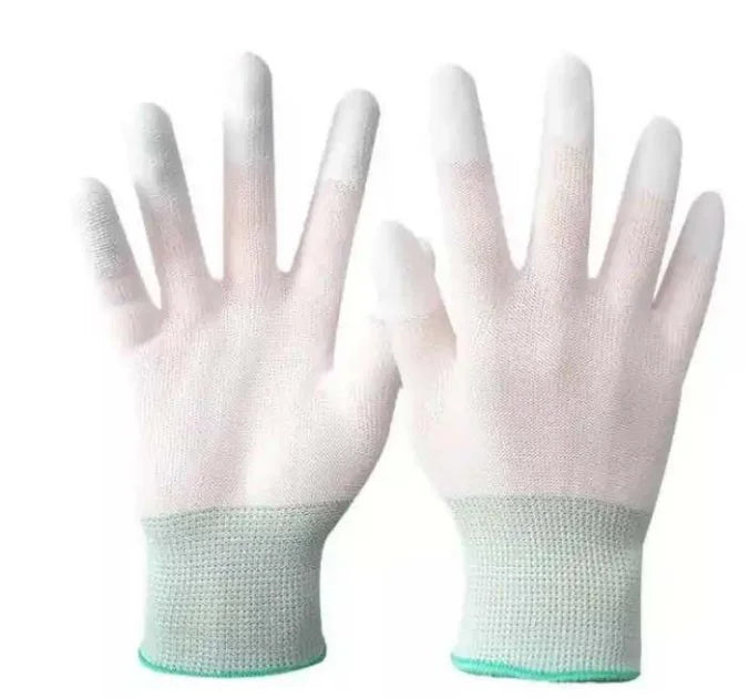 FR0306 Conductive Copper Fiber Glove PU Fingertip Coating Gloves