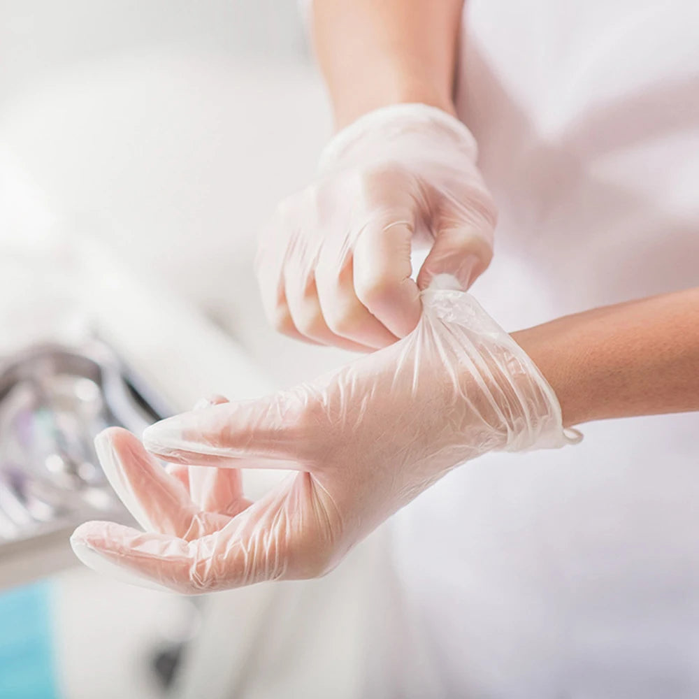 Disposable Biodegradable Plastic Gloves Pe Clear Color Plastic Gloves for Kitchen Restaurant