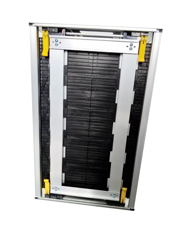 ESD Magazine Rack Supplier Cart Manufacturer Antistatic Black Metal Standing ESD PCB Storage Antistatic SMT Conductive Rack