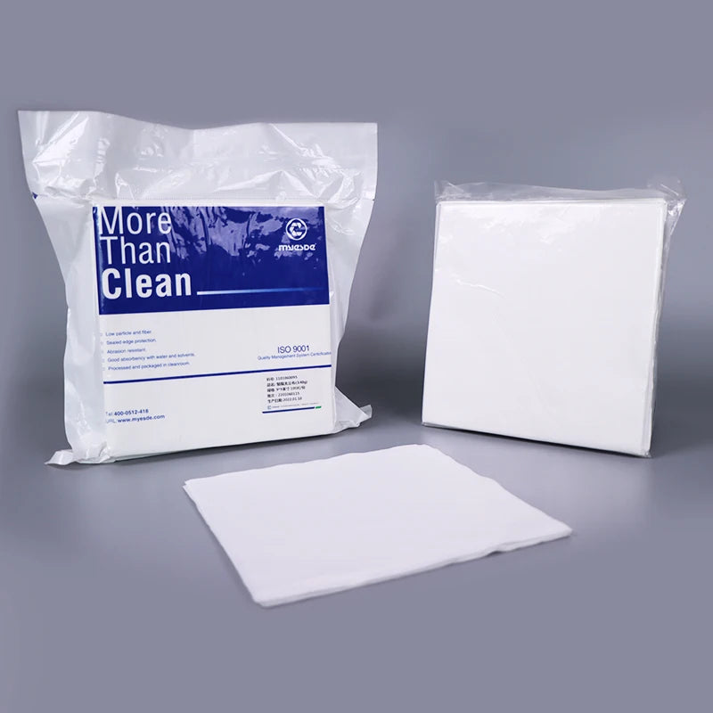 Manufacture Sterile Class 100 Dust Free 100% Polyester Cleanroom Wipers for Fab and Pharmacy Industrial