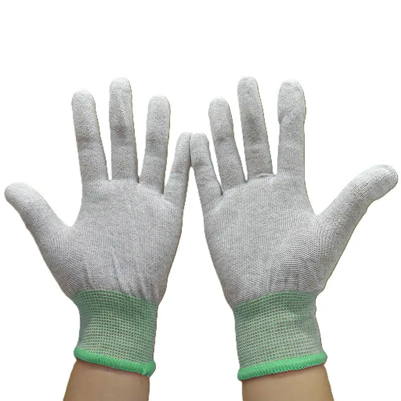 FR0306 Conductive Copper Fiber Glove PU Fingertip Coating Gloves