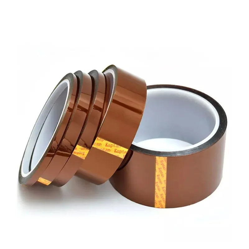 Antistatic 50mm*33m Heat Resistant 280 Soldering 5413 1mil 1/4 Inch 1/2inch 12mm 0.125mm Polyimide PI Film Adhesive Tape