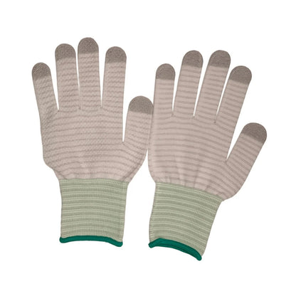 PVC Dotted Anti Slip Static Proof ESD Gloves Stripes Clean Room Anti Static Carbon Fiber ESD Glove for Electronic