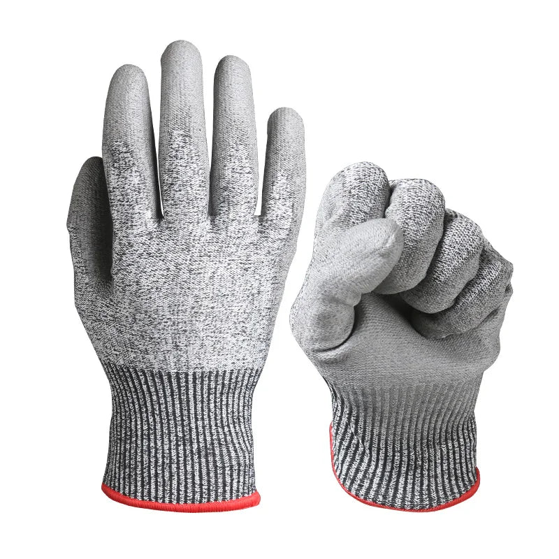 Heat and Cut Resistant Gloves Esd  Gloves Leather Manoplas  Light Gloves for Construction Long