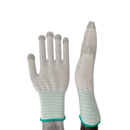PVC Dotted Anti Slip Static Proof ESD Gloves Stripes Clean Room Anti Static Carbon Fiber ESD Glove for Electronic