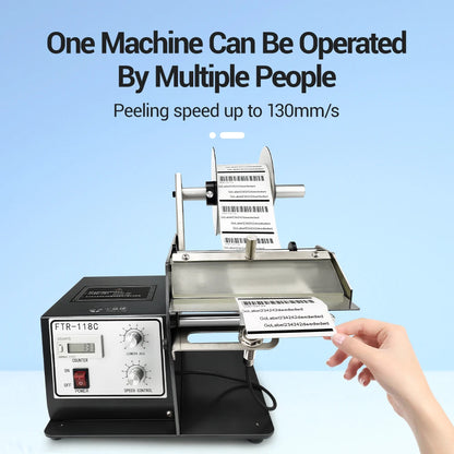 FYJ 118C Industrial Label Machine 5-120mm Width Economical Automatic Electric Auto Label Dispenser Label Printer Dispenser