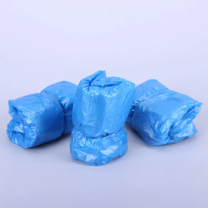 Disposable Consumable Blue Plastic Anti-Dust Overshoes Foot Covers Anti Slip Protective Shoe Covers Waterproof Cpe Shoe Cover