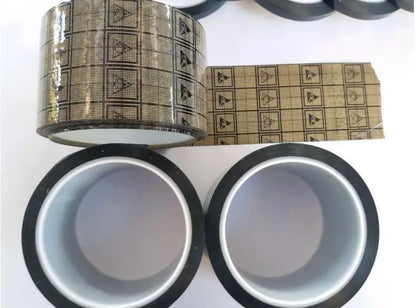 Clear Sliver PET Yellow Black Grid EMI Shield Conductive Protective Low Static Anti-Static ESD Self Adhesive Tape
