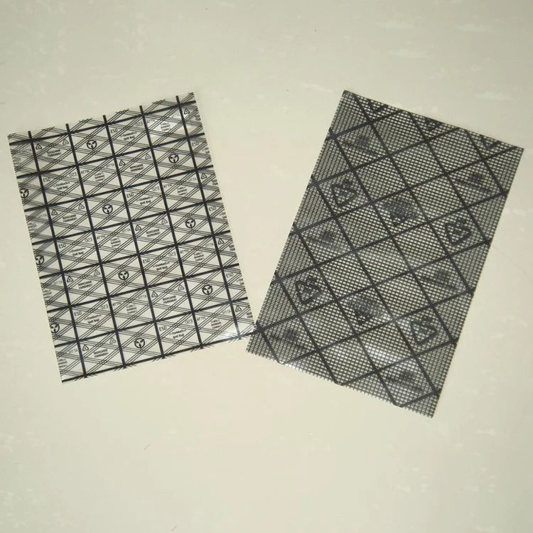 Custom Black Grid Conductive PE Mesh Bag ESD Protective Packaging & Printing Product