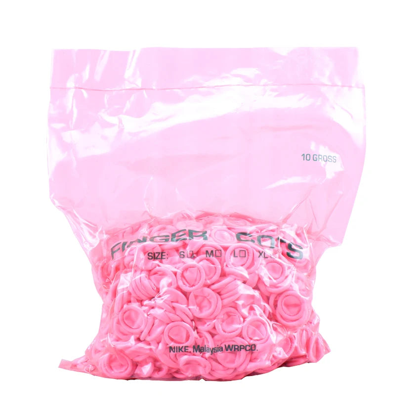 Wholesale Pink Natural Latex Finger Cots Anti-slip Finger Cots Malaysia