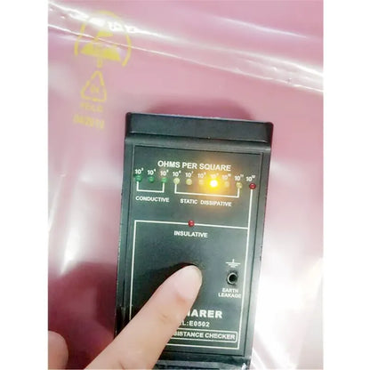 Maxsharer Factory Customized Sale PCB Packaging Lint Free Bag ESD Pink PE Bag A0105 Antistatic LOGO Print Pink PE Bag