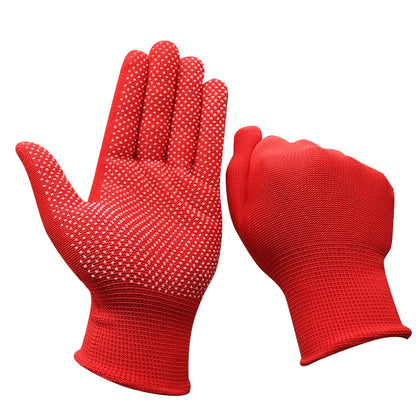 Wholesale Manufacturer 13 Needle Nylon Anti-Slip PVC Dot Bead and Anti-Static Safety Gloves Dust-Free Labor Protection Gloves