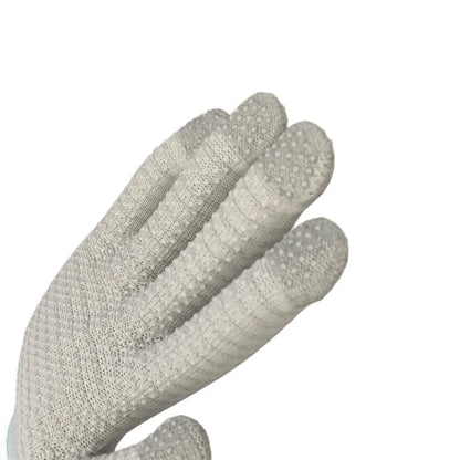 13G ESD Carbon Stripe Seamless Knitted Work Glove Grip PVC Dotted Non Slip Anti Static Gloves for Industry