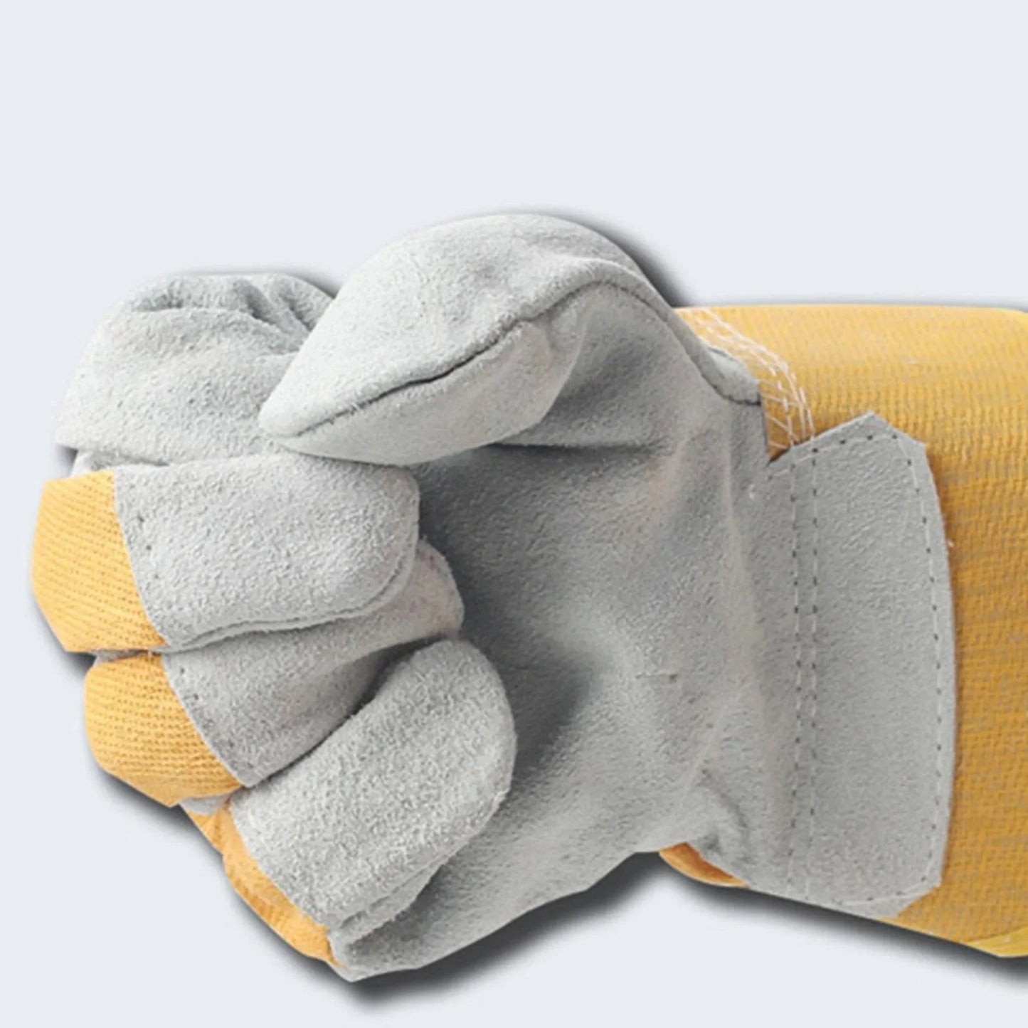 Heavy Duty Hand Protective Industrial Cowhide Leather Palm Safety  Work Gloves Canadian Rigger Men Cow Leather Glove for Work