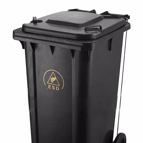 120L Antistatic  Cheap ESD Plastic Garbage Bin Waste Container for Electronic Factory