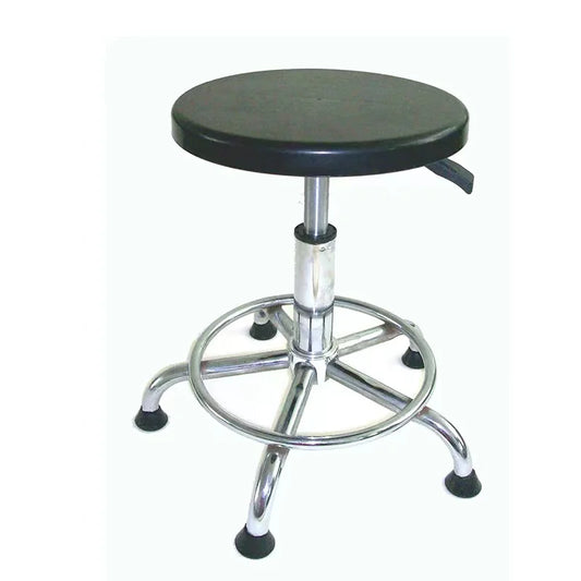 Factory Direct Anti-Static Leather Lift Chair Metal Work Stool with Backrest for Hospital Laboratory Work