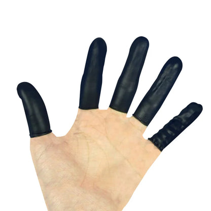 Disposable Latex Finger Guards Non-slip and Anti-static Beauty Manicure Fingertips Protector Cover Latex Finger Cots