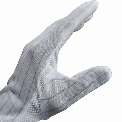 Yulan CTA12 Nylon PVC Polka Dot Gloves, Clean Room Electronics Industrial Anti-static Gloves Good Quality ESD Dotted Gloves