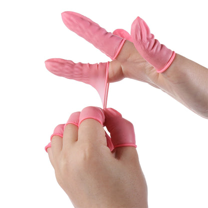 Factory Direct Sale High Quality Cleanroom Finger Cots Orange Black White Pink Blue Latex / Nitrile Finger Cots