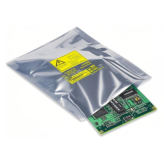 Custom Open End Static Shielding Bag Heat Sealing Moisture Anti-Static Safe Barrier for Packaging Storage AL ESD Shielding