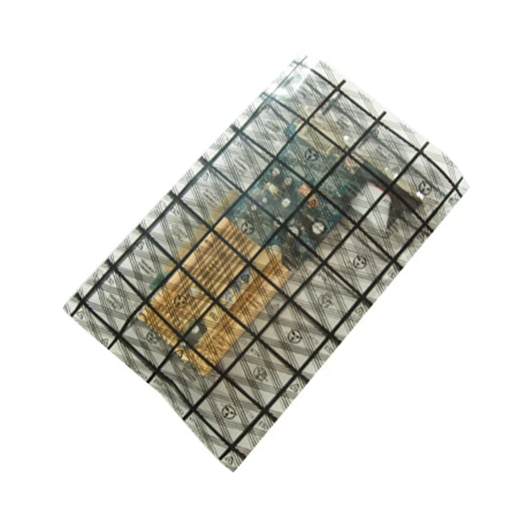 Custom Black Grid Conductive PE Mesh Bag ESD Protective Packaging & Printing Product