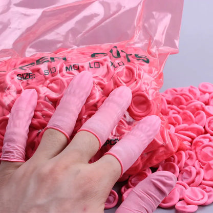Wholesale Pink Natural Latex Finger Cots Anti-slip Finger Cots Malaysia
