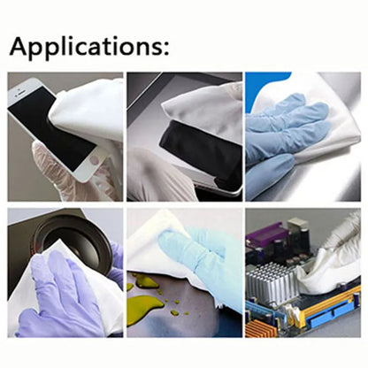 Manufacture Sterile Class 100 Dust Free 100% Polyester Cleanroom Wipers for Fab and Pharmacy Industrial