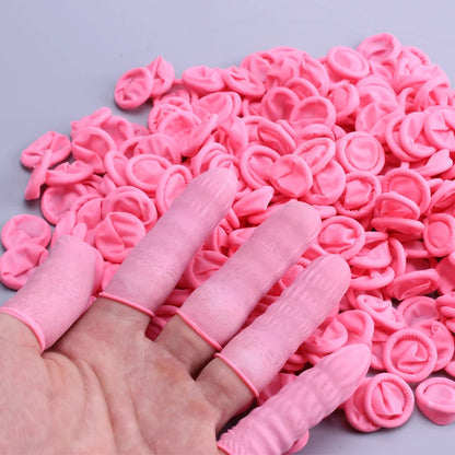 Wholesale Pink Natural Latex Finger Cots Anti-slip Finger Cots Malaysia