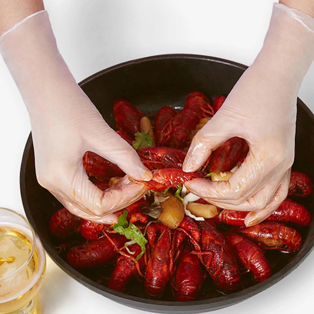 Disposable Biodegradable Plastic Gloves Pe Clear Color Plastic Gloves for Kitchen Restaurant