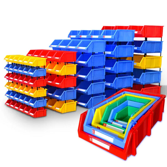 Electronics Tool Box Warehouse Spare Storage Stackable Bins Plastic Parts Bin Shelf