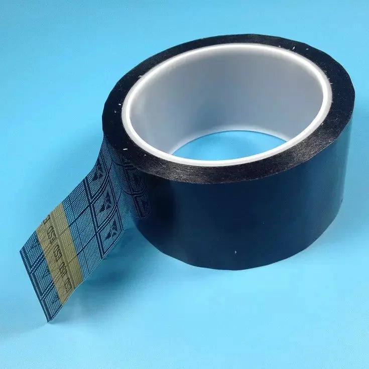 Clear Sliver PET Yellow Black Grid EMI Shield Conductive Protective Low Static Anti-Static ESD Self Adhesive Tape
