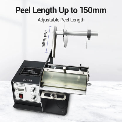 FYJ 118C Industrial Label Machine 5-120mm Width Economical Automatic Electric Auto Label Dispenser Label Printer Dispenser