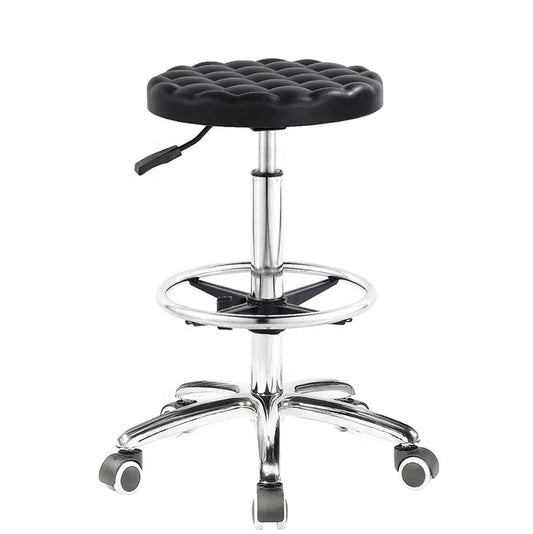 Factory Price Swivel ESD AntiStatic PU Foam Laboratory Stool Ergonomic Hospital Office Counter Chair With Soft Round Saddle Seat