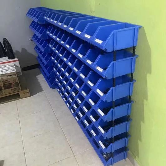 Stackable Plastic Part Bin for Logistic Storage Part Bin With Stackability Features