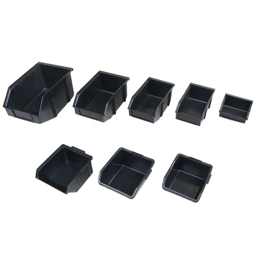 QXR Q-TM1 125*110*60mm Left Right Interlocking Type Black Antistatic Plastic ESD Picking Bin