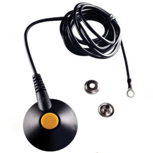 1.8 M 2.4 M Black ESD Mat Grounding Cord With Male Button Antistatic Earth Wire for ESD Mat