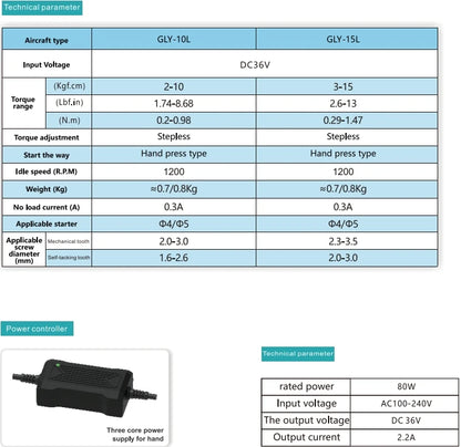 Bakon GLY-15L Factory Manufacturer Adjustable Electric Screwdriver