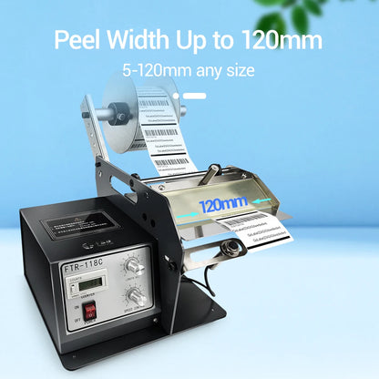 FYJ 118C Industrial Label Machine 5-120mm Width Economical Automatic Electric Auto Label Dispenser Label Printer Dispenser
