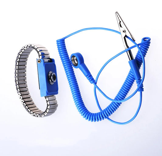 Elastic Anti Static Adjustable Wrist Band Anti-static Bracelets Antistatic Metal Grounding Cord ESD Wrist Strap