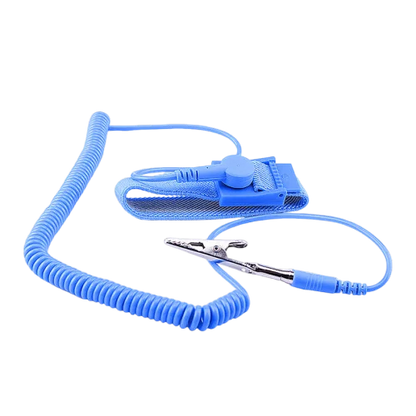 Adjustable PVC Antistatic Bracelets Elastic PU Grounding Cord ESD Wrist Strap for Safety Product