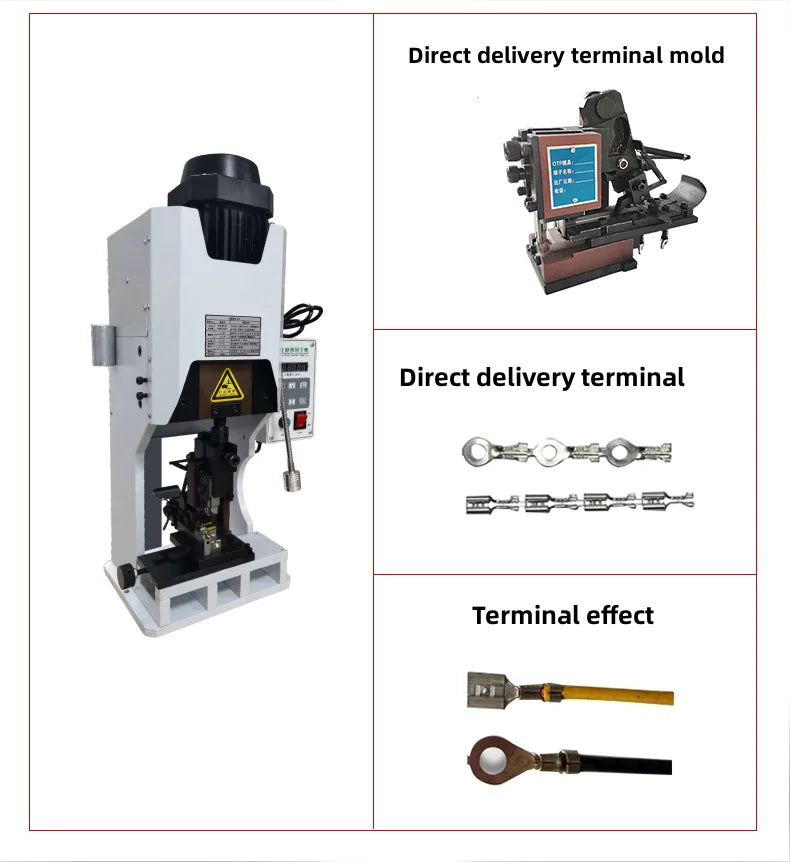 Quiet 2T  Mute Terminal Crimping Machine End Crimping Machine Horizontal and Crimping Machine