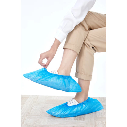 Disposable Waterproof CPE Medical Accessory Cheap Price Automatic Shoe Covers and Cap