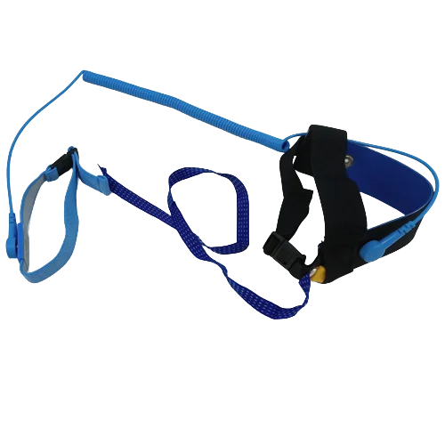 PU Wire Double Insurance Combination Style Anti Static ESD Foot Strap Grounder/ESD Heel Grounding Strap With Wrist Strap