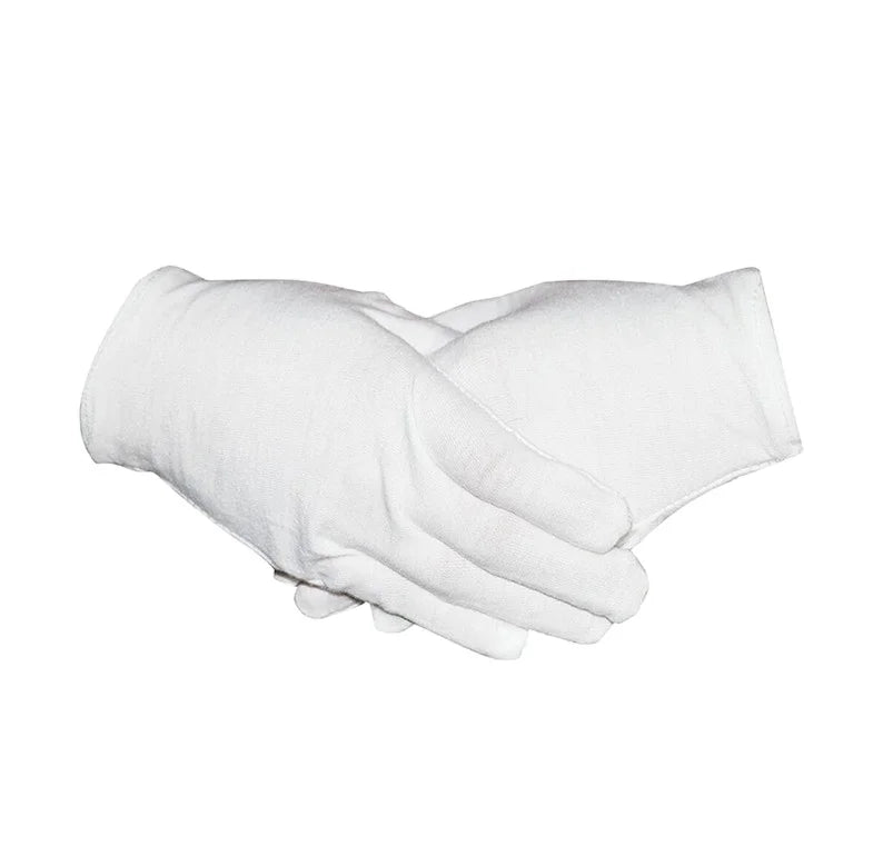 Original Factory White Cotton Knitted Gloves Quick Dry Safety Construction Work Gloves for Farm and Household Use
