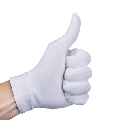 Original Factory White Cotton Knitted Gloves Quick Dry Safety Construction Work Gloves for Farm and Household Use